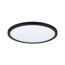 Rundes LED-Panel Atria mit schwarzem Rahmen