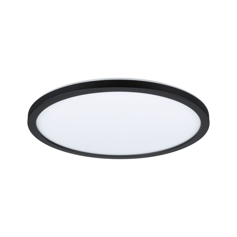 Rundes LED-Panel Atria mit schwarzem Rahmen