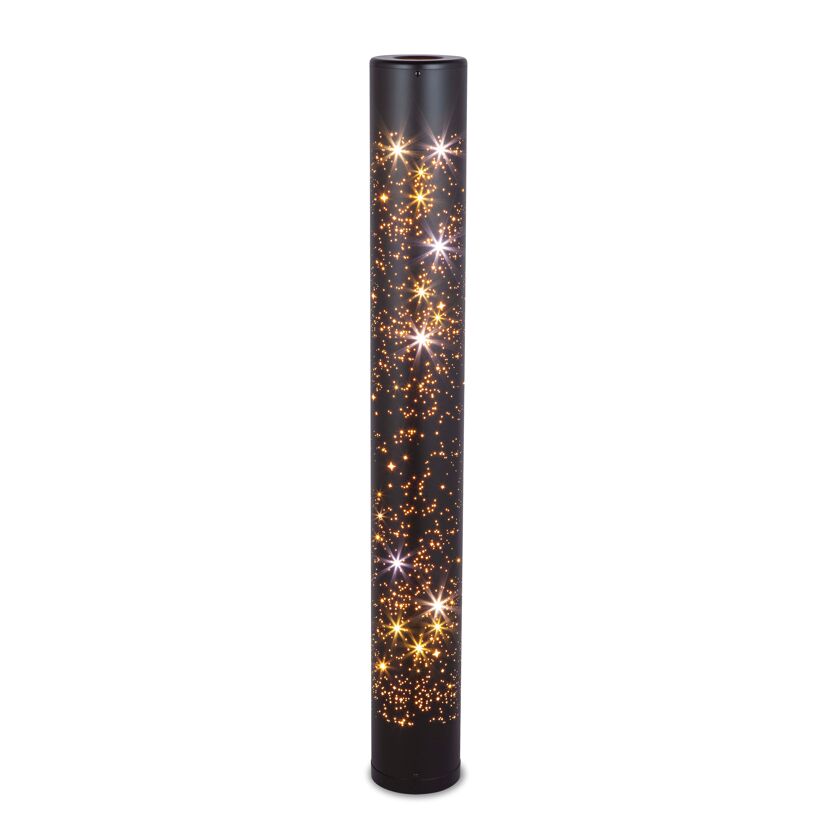LED-Stehleuchte 'Hailey' mit Sternenhimmeleffekt schwarz Ø 13 x 100 cm