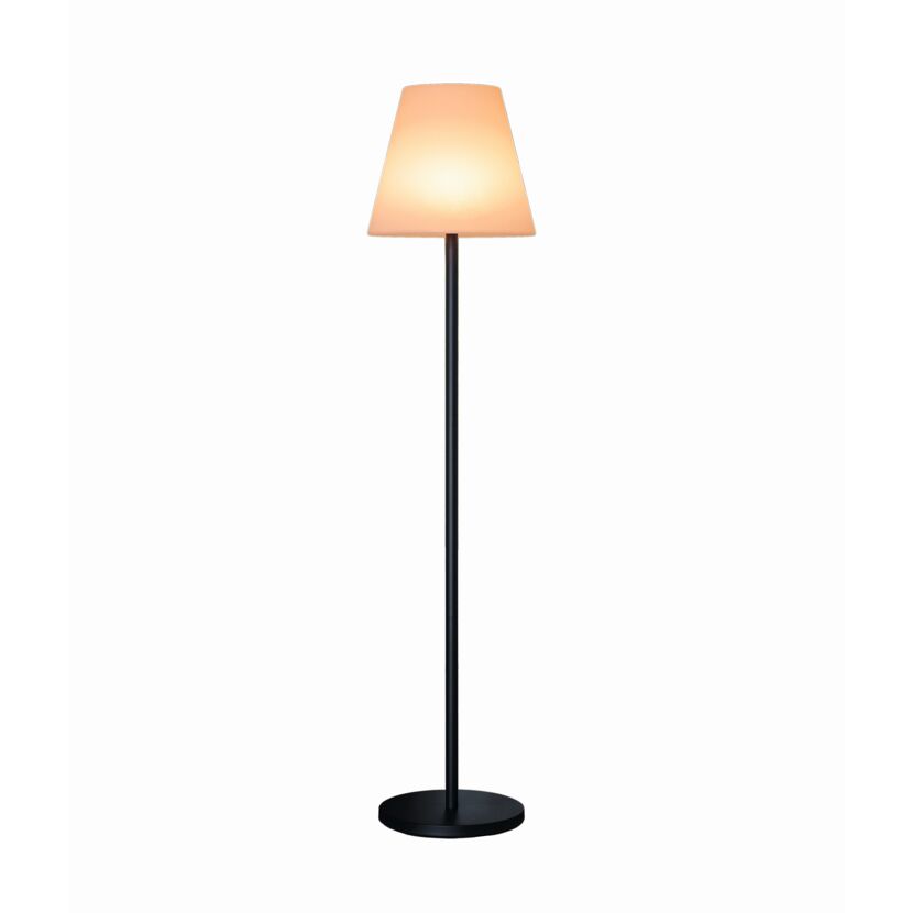 Solar Stehleuchte, 150 cm hoch, mit eingeschaltetem Licht