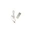 USB-Kabel und Fernbedienung auf weißem Grund