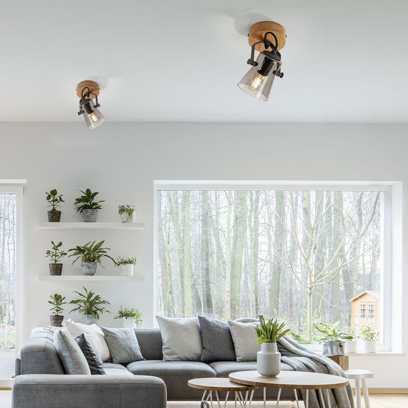Deckenleuchte 'Green Langström' naturfarben 10 W