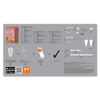 LED-Leuchtmittelset 'Smart' dimmbar klar E27 8,5 W 550 lm RGB - tunable white