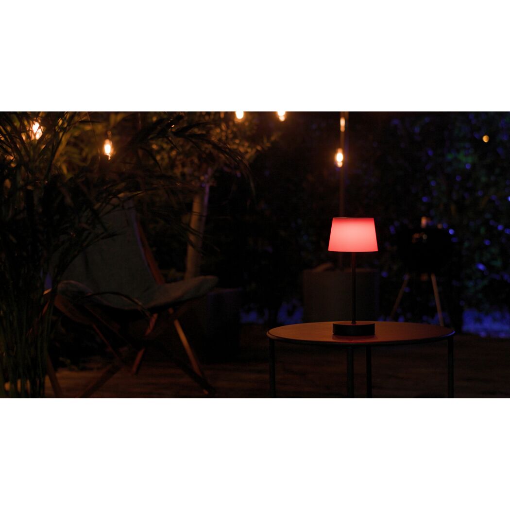 LED-Tischlampe 'Leano' dimmbar 1,3 W 350 lm warmweiß, Farbwechsler Ø 12,8 x 30,5 cm