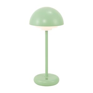 Akku-LED-Tischleuchte 'Anton' pastellgrün mit USB-Ladekabel Ø 13,7 x 31 cm