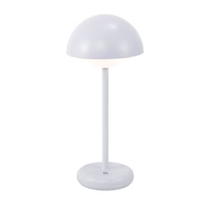 Akku-LED-Tischleuchte 'Anton' weiß mit USB-Ladekabel Ø 13,7 x 31 cm