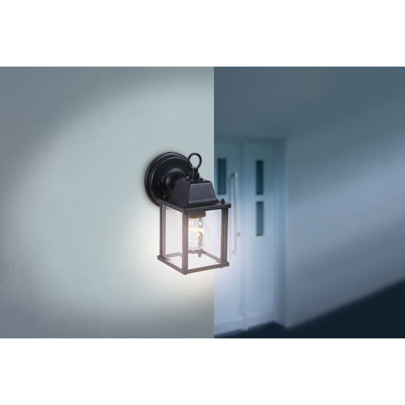 Schwarze Außenwandleuchte
