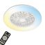 LED-Deckenleuchte mit Ventilator CCT weiß Ø 48,5 cm