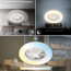 LED-Deckenleuchte mit Ventilator CCT weiß Ø 48,5 cm