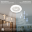 LED-Deckenleuchte mit Ventilator CCT weiß Ø 48,5 cm