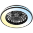 LED-Deckenleuchte mit Ventilator CCT schwarz Ø 48,5 cm