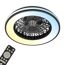 LED-Deckenleuchte mit Ventilator CCT schwarz Ø 48,5 cm