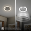 LED-Deckenleuchte mit Ventilator CCT schwarz Ø 48,5 cm