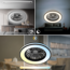 LED-Deckenleuchte mit Ventilator CCT schwarz Ø 48,5 cm
