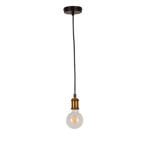 Pendelleuchte 'Romy' schwarz/gold E27 210 cm