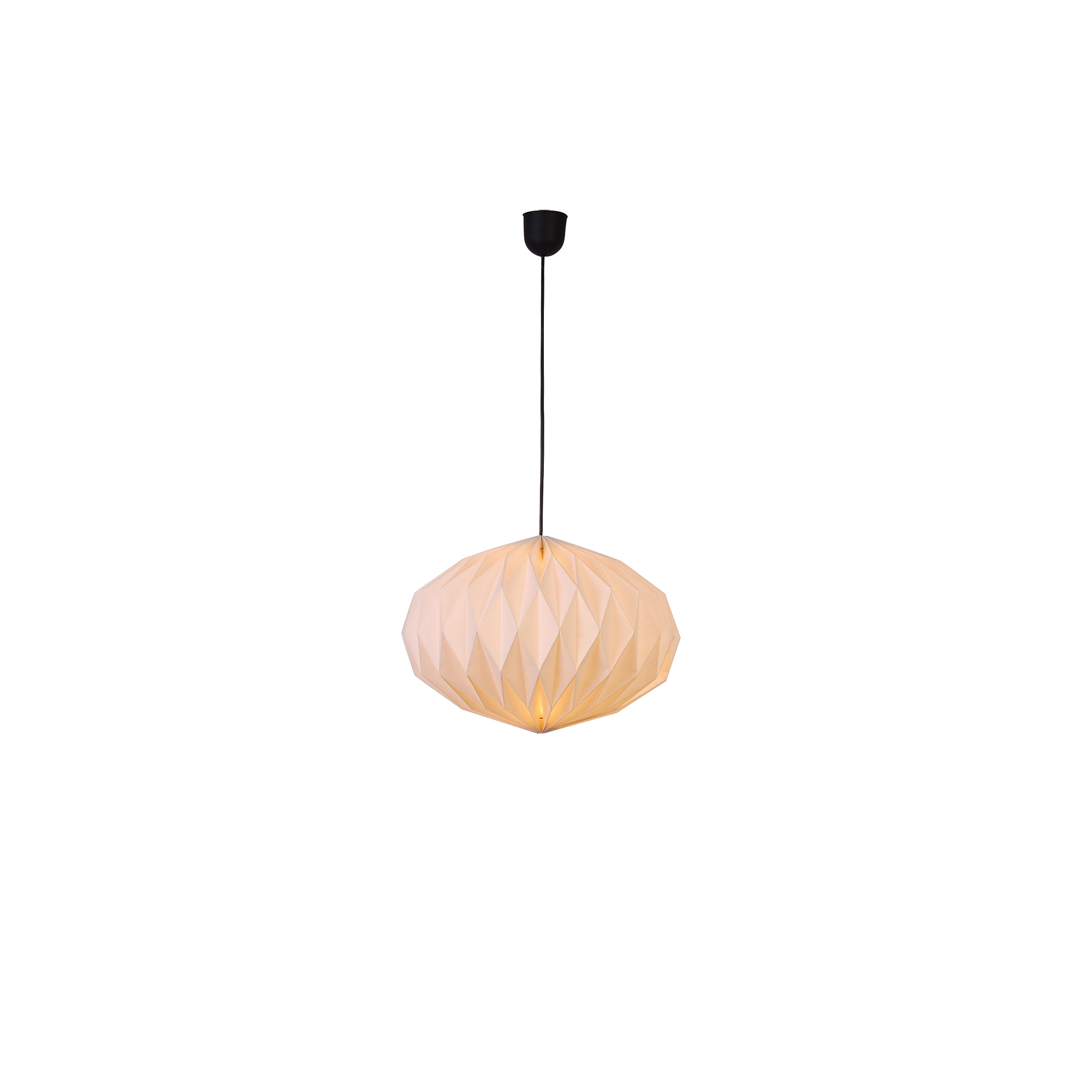 Pendelleuchte 'Hannah' Ø 40 cm 1-flammig weiß