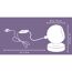 Magnet-Tischleuchte 'Viola' weiß Ø 10 x 13,5 cm
