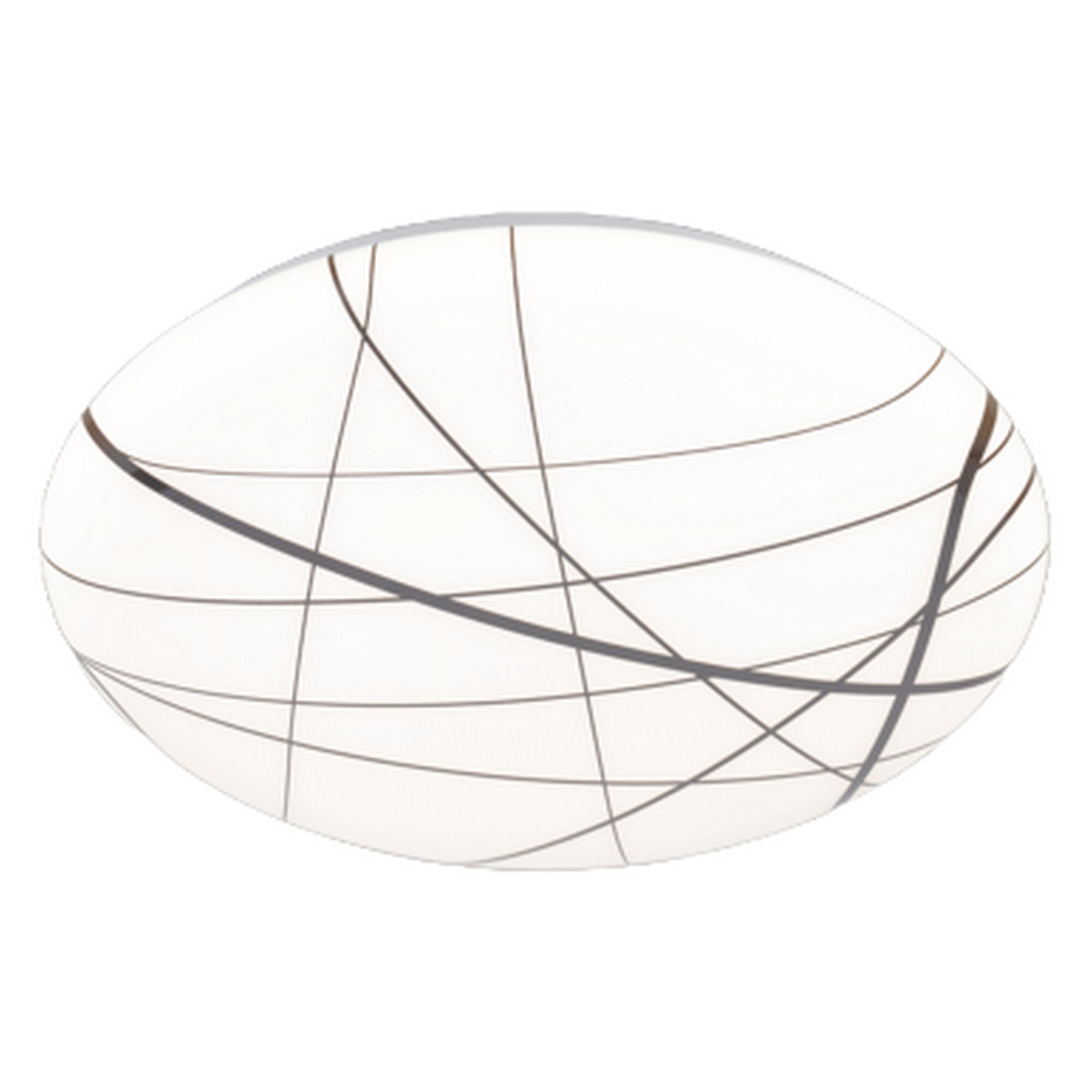 Deckenleuchte mit schwarzen Streifen