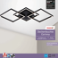 LED-Deckenleuchte 'Corinna' schwarz 37 x 76 x 5,9 cm mit Fernbedienung