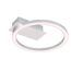 Silberne LED-Deckenleuchte in Ringform
