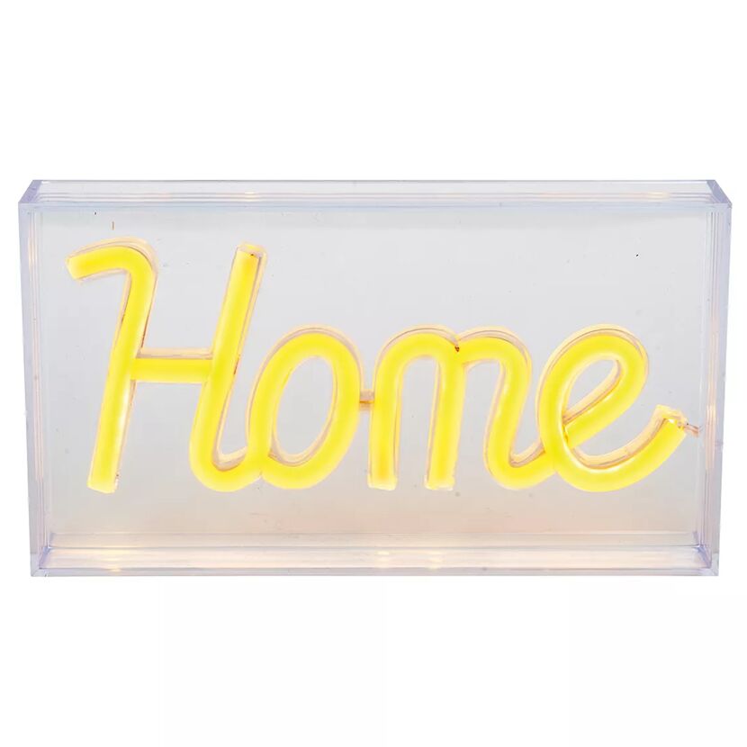 LED-Neon-Leuchtbox 'Home' 23 x 12,7 cm