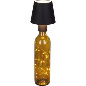 LED-Flaschenaufsatz schwarz Ø 11 x 13 cm