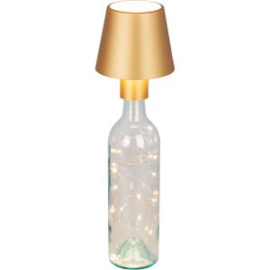 LED-Flaschenaufsatz gold Ø 11 x 13 cm
