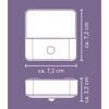 LED-Nachtlicht 'Jana' warmweiß 7,2 x 7,2 x 3,2 cm