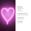 LED-Neon-Bild 'Herz' mehrfarbig 29 x 38 x 2 cm