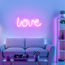 LED-Neon-Bild 'Love' mehrfarbig 34,3 x 12,5 x 2 cm
