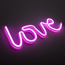 LED-Neon-Bild 'Love' mehrfarbig 34,3 x 12,5 x 2 cm