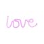LED-Neon-Bild 'Love' mehrfarbig 34,3 x 12,5 x 2 cm