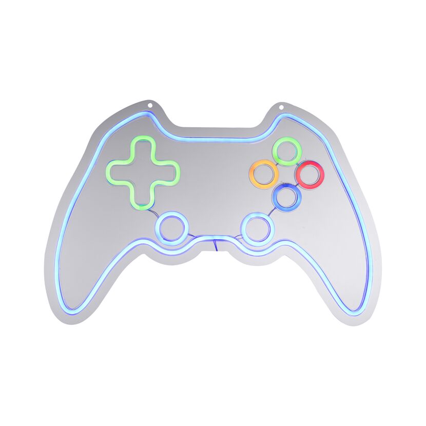 LED-Neon-Bild 'Gamer' mehrfarbig 60 x 40 x 1,5 cm
