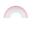 LED-Neon-Bild 'Rainbow' mehrfarbig 63 x 32 x 1,5 cm