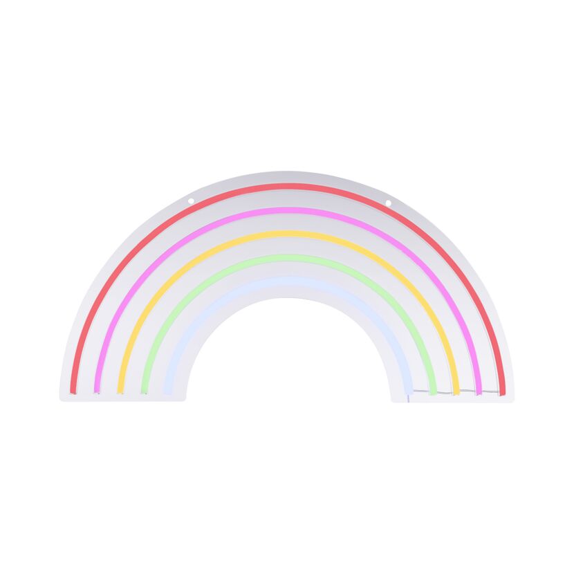 LED-Neon-Bild 'Rainbow' mehrfarbig 63 x 32 x 1,5 cm