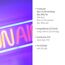 LED-Neon-Bild 'On Air' mehrfarbig 23 x 12,7 x 4 cm