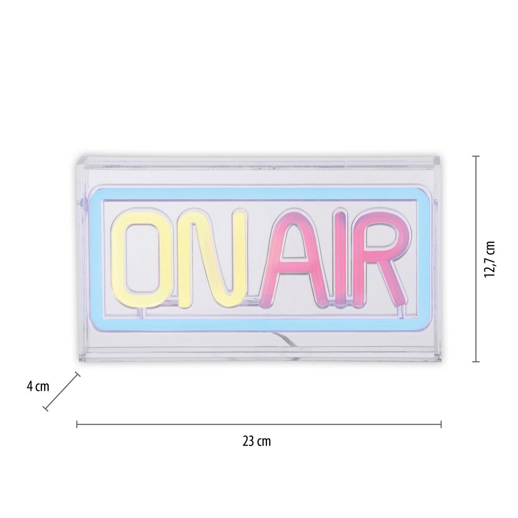 LED-Neonbild 'On Air' 4 W 1 lm 23 x 12,7 x 4 cm