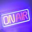 LED-Neon-Bild 'On Air' mehrfarbig 23 x 12,7 x 4 cm