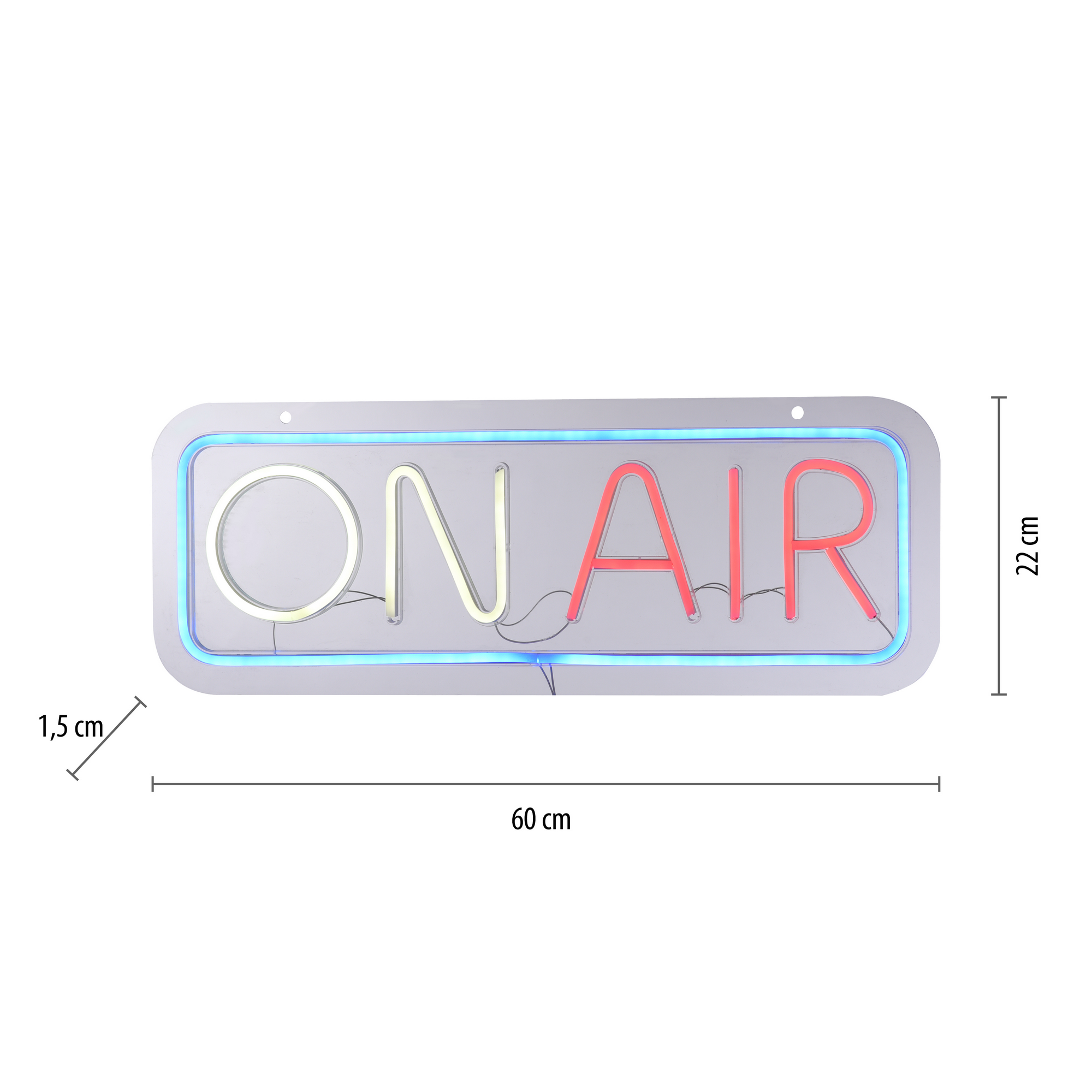 LED-Neon-Bild 'On Air' mehrfarbig 60 x 22 x 1,5 cm + product picture