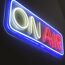 LED-Neon-Bild 'On Air' mehrfarbig 60 x 22 x 1,5 cm