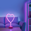 LED-Neon-Bild 'Herz' mehrfarbig 20 x 30 x 8,5 cm