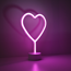 LED-Neon-Bild 'Herz' mehrfarbig 20 x 30 x 8,5 cm