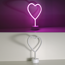 LED-Neon-Bild 'Herz' mehrfarbig 20 x 30 x 8,5 cm