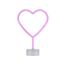LED-Neon-Bild 'Herz' mehrfarbig 20 x 30 x 8,5 cm