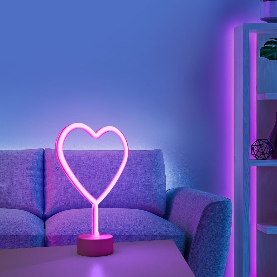 LED-Neonbild 'Herz' 1 W 1 lm 20 x 30 x 8,5 cm