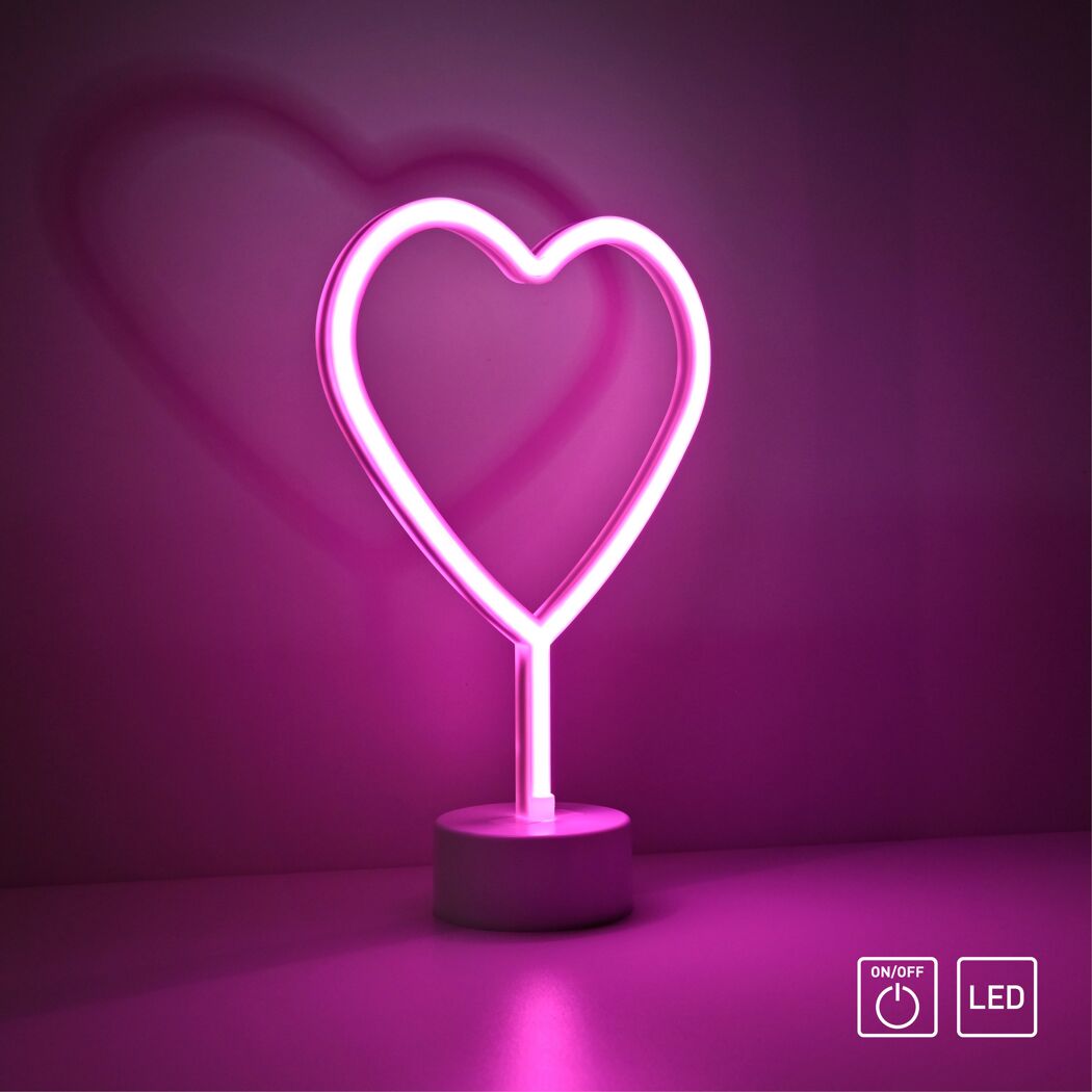 LED-Neonbild 'Herz' 1 W 1 lm 20 x 30 x 8,5 cm
