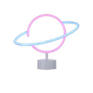 LED-Neon-Bild 'Saturn' mehrfarbig 30 x 24 x 8,5 cm