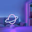 LED-Neon-Bild 'Saturn' mehrfarbig 30 x 24 x 8,5 cm