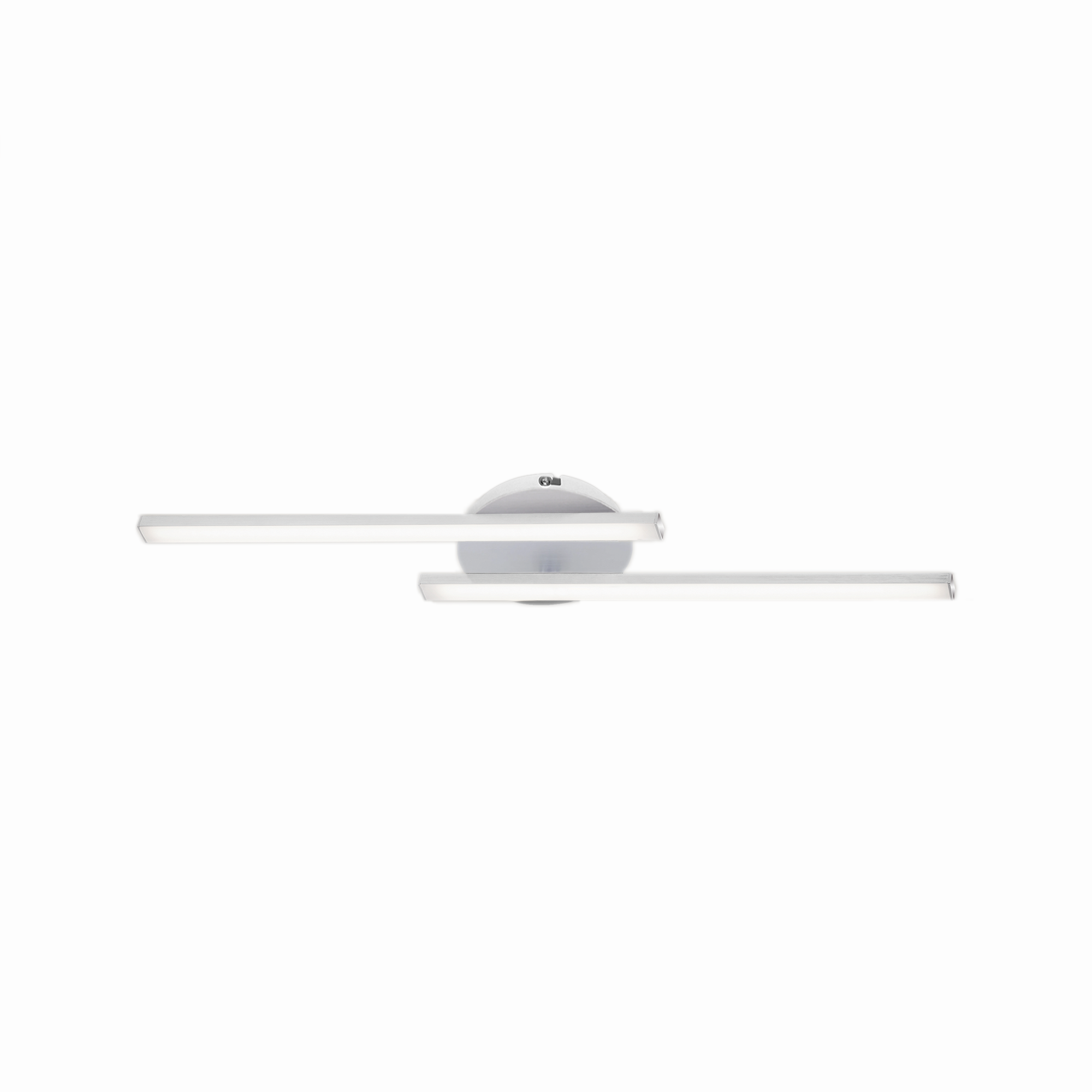 LED-Deckenleuchte 'Kira' 2-flammig aluminiumfarben 56 x 12 cm