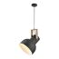 Pendelleuchte 'CUP 2.0' schwarz/holzfarben Ø 30 cm 1-flammig